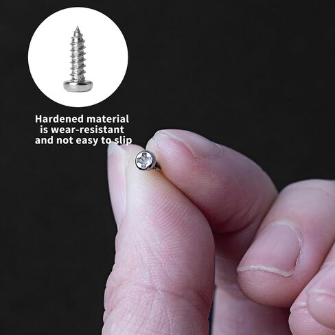1200 Pcs Mini Screw Kit, Miniature Phillips Self Tapping Tiny Screws for Glasses Electronic Sunglasses Machine Watch Repair Screws Assortment (M1/M1.2/M1.4/M1.7) in Saudi Arabia