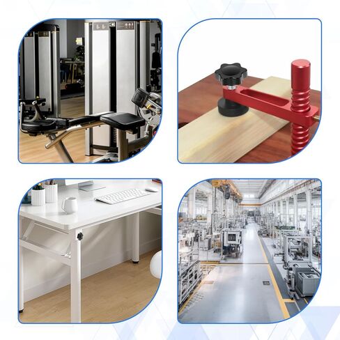 1/4"- 20 Thumb Screws Threaded Knurled Thumb Nuts Black Plastic Knobs Clamping Screws Grip Knob Screw for Machine Furniture Umbrella Base Replacement 12 Pcs in Kuwait