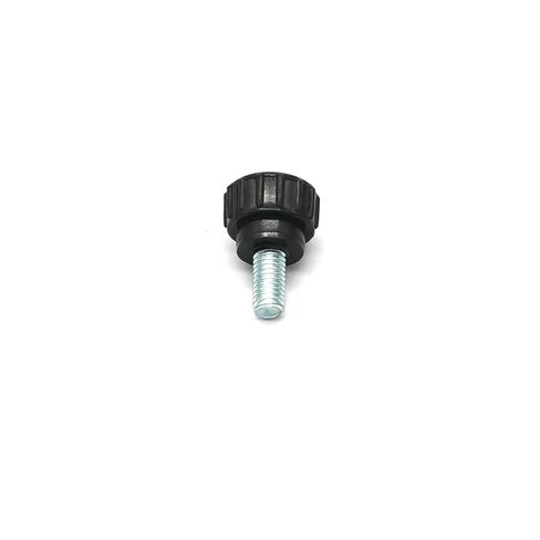 10 Pieces M5 x 10 mm Carbon Steel Threaded Knurled Thumbscrew Black Round Clamping Screws Grip Knobs Thumb Screw for Machinery Latche (10, M5*10mm) in Saudi Arabia