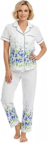 LA CERA Women's 100% Cotton Pajama Set in Saudi Arabia