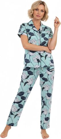 LA CERA Women's 100% Cotton Pajama Set in Saudi Arabia