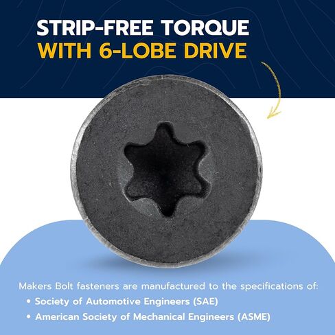 5/16 x 2-1/2" Trailer Deck Screws (100 pcs) T-40 Star Drive, Black Phosphate and Oil, Type F Thread Cutting Wood and Metal for Floorboards by Makers Bolt in Saudi Arabia