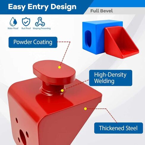 4 PCS Alloy Steel Shipping Container Anchors, Container Twist Locks - Heavy Duty Full Bevel Side Anchors for Shipping Containers, Secure Tie Downs for 20ft & 40ft Units (Red) in Saudi Arabia