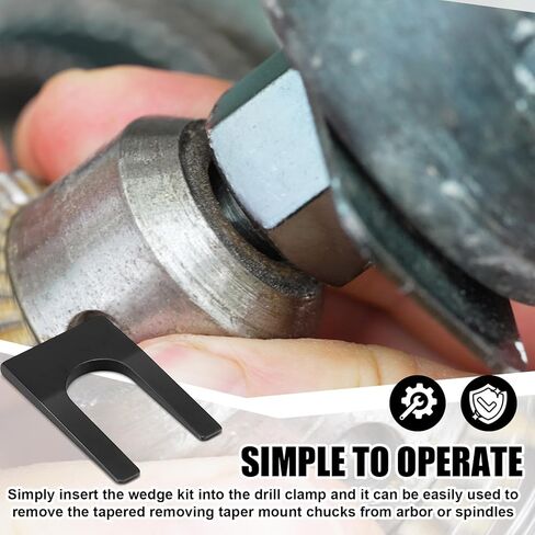 Tandefio 2 Pack Drill Chuck Removal Wedge Set Compatible with JT6 & JT33, Opens Approximately 0.72in Wedge Sets Tools Kit for Removing Keyless Chucks from Arbors or Spindles in Saudi Arabia
