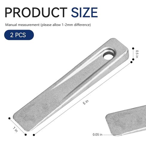 2PCS 5 Inch Steel Wedges, Set Up Wedge, Metal Wedges for Welding, for Setting Up Work on Planers, Shapers, Milling Machines in Kuwait