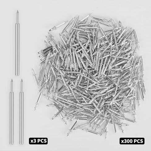 300 Pcs Double-Head Skirting Thread Seamless Nails, Double-Headed Nails, Invisible Screws & Specific Sleeve Tool, for Seamless Skirting Thread with Solid Wood Baseboard. in Saudi Arabia