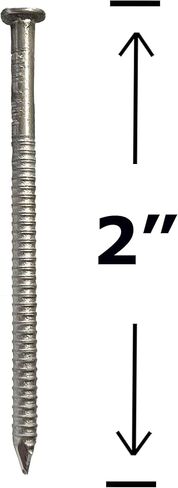 BRAUNY BOY – 2" STAINLESS STEEL – Redwood, Cedar Wood Siding Nail – 6d Ring Shank – Rust Resistant 304 Stainless nail for siding, decking, roof slating – 2 in - (lbs) (5) in Saudi Arabia