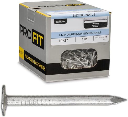 مسامير جانبية من الألومنيوم من PRO-FIT، مقاس 1-1/2 بوصة، صندوق بوزن 1 رطل، عدد 577، نقطة ماسية in Kuwait