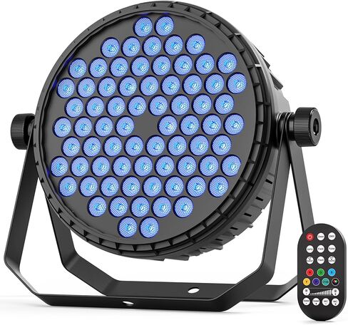 72 LED Stage Par Lights ، RGB par يمكن أن يتلألأ مع دوامة دوامة قتيمة قفزة التأثيرات النبض ، DMX512 الأضواء المنشطة الصوتية للحفلات أحداث حفل الزفاف في الهواء الطلق في الهواء الطلق in Saudi Arabia