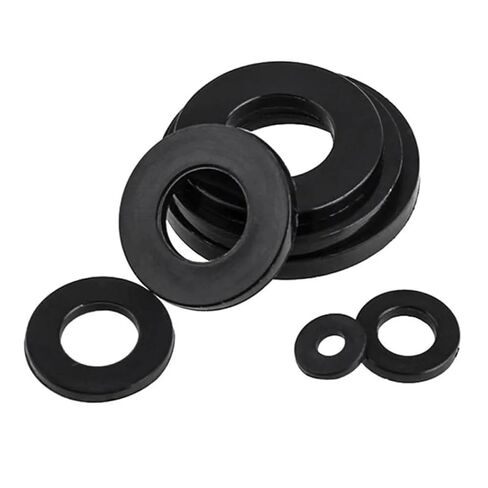 M2 /2.5/3 /4/5 /6/8 /10/12 /14/16 /18/20 Black Plastic Nylon Flat Washer Plane Spacer Insulation Ring Screw(M2x5x1mm-500pcs) in Saudi Arabia