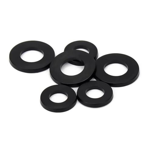 M2 /2.5/3 /4/5 /6/8 /10/12 /14/16 /18/20 Black Plastic Nylon Flat Washer Plane Spacer Insulation Ring Screw(M2x5x1mm-500pcs) in Saudi Arabia