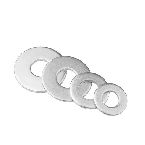 Galvanized Carbon Steel Plain Washers Bolt Flat Gasket M2 /2.5 .6 .7/3 /4/5 /6/7 White Zinc Ultra Thin(M6x10x1-50pcs) in Saudi Arabia
