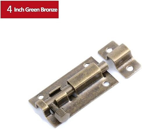 1PCS 3 Inch Stainless Steel Square Slide Latch Lock, Green Bronze Barrel Bolt for Door Cabinet Window Fence in Saudi Arabia