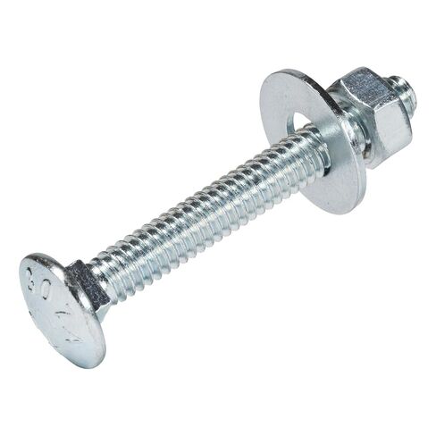 1/4" x 1-1/2" (100 Pack) Zinc Carriage Bolt Kit, Grade 307A by Makers Bolt in Saudi Arabia