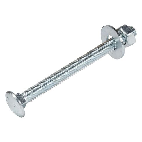 1/4" x 1-1/2" (100 Pack) Zinc Carriage Bolt Kit, Grade 307A by Makers Bolt in Saudi Arabia