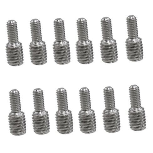 Meuey Lyot 12 قطعة 304 من الفولاذ المقاوم للصدأ M5 إلى M8 تحويل برغي مزدوج الأطراف تحويل مسمار خطوة مسامير تقليل محول مخفض خيط المسمار in Kuwait