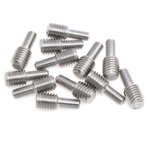 Meuey Lyot 12 قطعة 304 من الفولاذ المقاوم للصدأ M5 إلى M8 تحويل برغي مزدوج الأطراف تحويل مسمار خطوة مسامير تقليل محول مخفض خيط المسمار in Kuwait