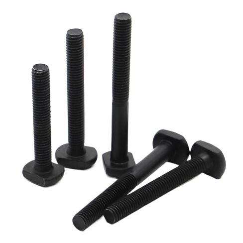 Stainless Steel Hammer Head T-Bolt, T-Slot T-Head Bolts M6-M12 Black Carbon Steel 2 pcs(M12*80mm) in Saudi Arabia