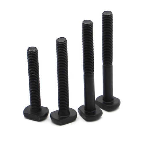 Stainless Steel Hammer Head T-Bolt, T-Slot T-Head Bolts M6-M12 Black Carbon Steel 2 pcs(M12*80mm) in Saudi Arabia