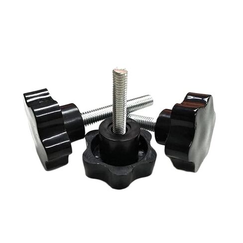 304 Stainless Steel Hand Knob Bolt Plastic Star Shape Head Screws Thread Clamping Thumb Handle Machine Screw(85mm (1pcs),M6 (Head 32mm)) in Saudi Arabia