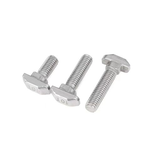 Stainless Steel Hammer Head T-Bolt, T Nuts Pack of 10 304 Stainless Steel M5 M6 M8 12-30mm for Aluminum Profiles(40s-M8x20) in Saudi Arabia