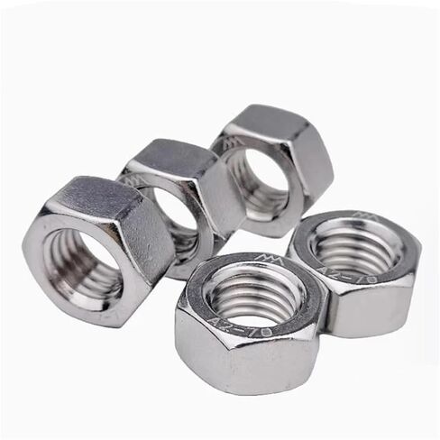2-50pc 304 Stainless Steel Hex Hexagon Nut M1-M12 Nuts for Screw Bolt(M8 10pcs) in Saudi Arabia