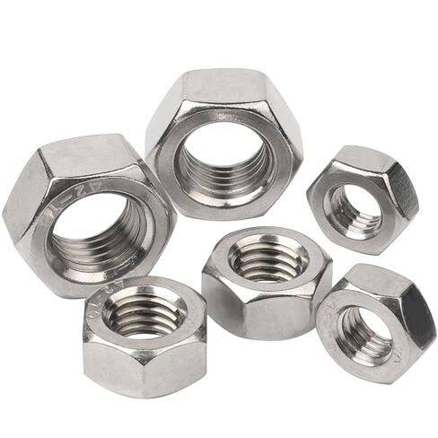 2-50pc 304 Stainless Steel Hex Hexagon Nut M1-M12 Nuts for Screw Bolt(M8 10pcs) in Saudi Arabia
