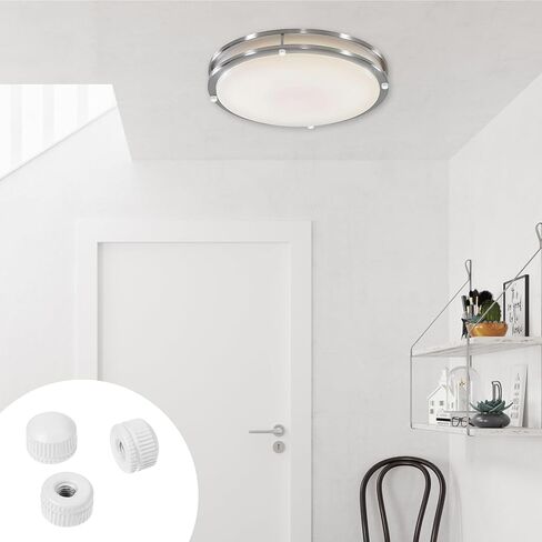 8 Pcs Screw Caps for Light Fixture M4 Lamp Knob Nuts White Cap Nut Ceiling Light Screw Cap Cover Lamp Shade Holder Replacement Nut Screw Knob Lamp Finals Decorative Hardware in Saudi Arabia
