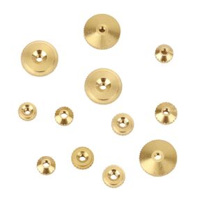 12pcs Brass Clock Hand Nut Assortment, Grandfather Clock Parts 5/6/10mm OD Wall Mantel Clocks Hand Nut Replacement Kit for Smooth Timekeeping in Kuwait