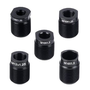 5Pcs Gear Shift Knob Adapter Kit, Aluminum Alloy Shifter Thread Adapter Replacement Kits Universal Fit for Car Truck SUV M8/M10/M12/M14, Quick Installation Nut Inserts Manual Transmission in Saudi Arabia