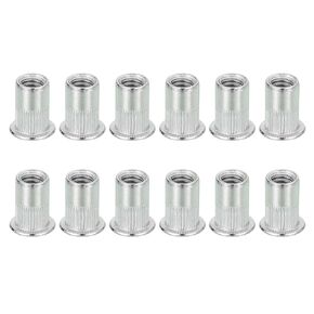 MECCANIXITY 8Pcs M10 Rivet Nut 304 Stainless Steel Rivet Nut Tool Hardware Nuts Suitable for Furniture, Decoration in Nuts Bolt Fastener, Silver in Saudi Arabia