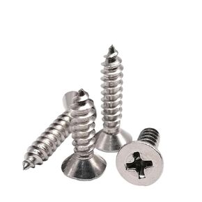 M4.8 M5.5 M6.3 8/10-22-30mm Cross Flat Countersunk Head Screw 304 Stainless Steel 10Pcs(45mm,10pcs M4.8) in Saudi Arabia