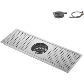 BRONCHO 24" x 8" High-Pressure Automatic Cup Washer | 304 Stainless Steel Sink Rinser with Integrated Drip Tray | for Commercial & Home Use in Saudi Arabia