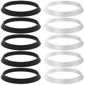 20 Pcs Sink Drain Gasket, 2 Colors, Seal Ring Waste Pipe Washer, Slip-Joints Washers, Rubber Gasket Washers Plumbing for 1 1/2 Inch Drain Pipe Sink Drains, Black & White in Kuwait