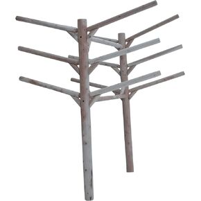 Hitch Exclusives 6-Place Buried In-Ground Log Rack for Kayaks/Canoes/SUPs/Surfboards, Heavy-Duty Outdoor Storage – Unfinished in Kuwait