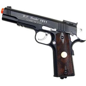 500 إطارًا في الثانية مسدس يدوي كامل المعدن wg airsoft m 1911 غاز ثاني أكسيد الكربون مع 6 مم bb bbs (مسدس airsoft) in Kuwait