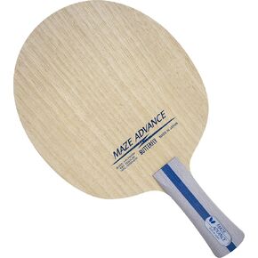 Butterfly Maze Advance Table Tennis Blade - 5-Ply All-Wood Blade - Professional Butterfly Table Tennis Blade - Available in Flared Shakehand Handle Style - Made in Japan in Saudi Arabia