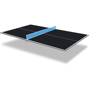 سطح طاولة Ping Pong لطاولة البلياردو، 7FT/8FT/8.5FT/9FT غطاء طاولة تنس طاولة قابل للطي لطاولة البلياردو، سطح تحويل تنس الطاولة في الأماكن المغلقة والخارجية مع شبكة وبطانة إسفنجية ممتازة (أسود، 8.5x4.7 قدم) in Kuwait