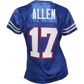 Custom Glitterflake Josh Allen Womens Blue Jersey Size Medium in Kuwait