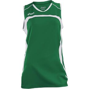 قميص ASICS النسائي Ace Jersey (XX-Large، غابة/أبيض) in Kuwait
