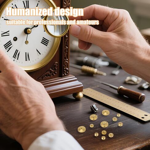 12pcs Brass Clock Hand Nut Assortment, Grandfather Clock Parts 5/6/10mm OD Wall Mantel Clocks Hand Nut Replacement Kit for Smooth Timekeeping in Kuwait