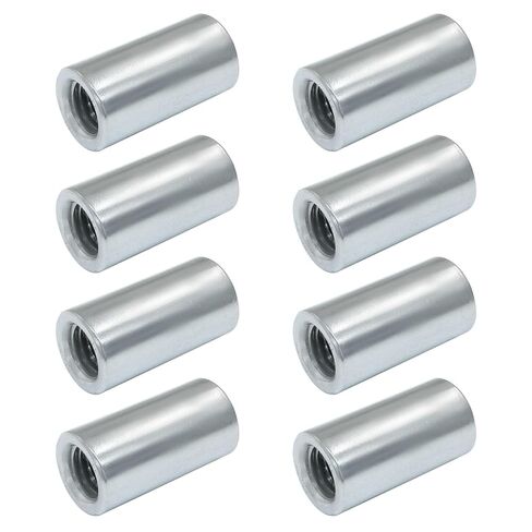 Zorveiio 5 Pcs M6 Coupling Nut, Stainless Steel Round Sleeve Stud Nut Threaded Hardware, Connecting Rod Nuts for Bracket, Camera Pan, Lamp Bracket， 30mm Height in Saudi Arabia