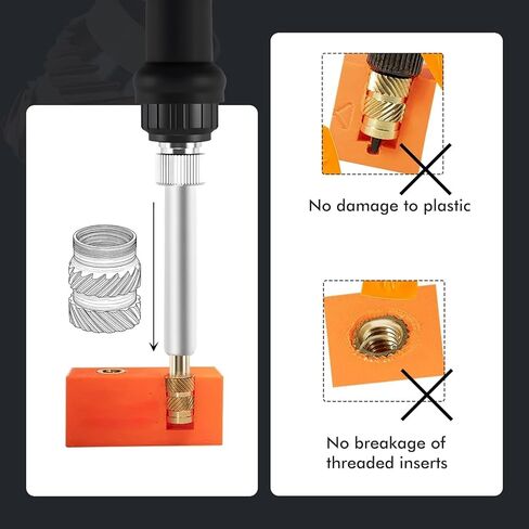 350Pcs Pofsnnx M2 M3 M4 M5 M6 Threaded Inserts, Brass Heat Set Insert for Plastic and 3D Printing Components, Metric Knurled Nut Classification Combination Kit(Threaded Inserts Set) in Saudi Arabia