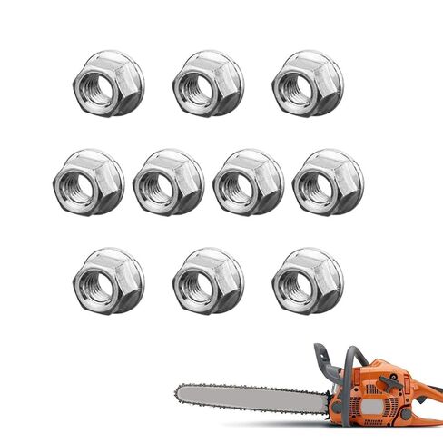10 Pcs Chainsaw Bar Nuts Replacement for Craftsman,HU Rancher Saw,Poulan,Echo Chainsaws,Compatible with HU 450 455 460 Rancher in Saudi Arabia