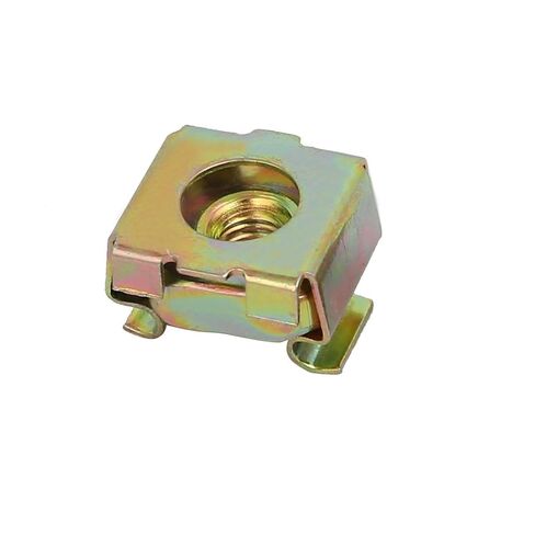 20pcs M4 Carbon Steel Captive Cage Nut Brass Tone for Server Shelf Cabinet in Saudi Arabia