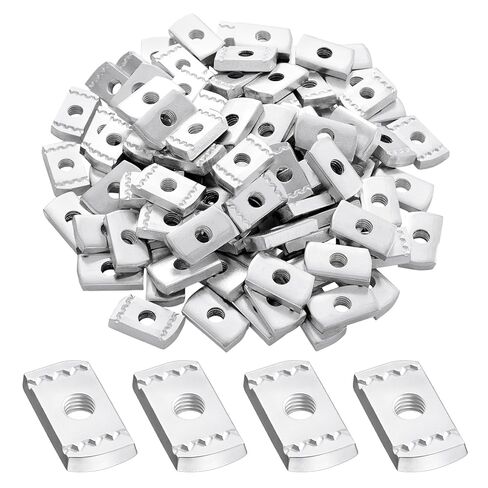 Otoolling 100 Packs 3/8"-16 Strut Channel Nuts No Spring Channel Nuts with Zinc Plated, Without Spring Nut for Construction and Industrial Workers Industrial Maintenance Engineers DIY Enthusiasts in Kuwait