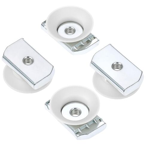 QWORK 1/4"-20 صواميل مخروطية، صامولة دوارة لقناة مطلية بالكهرباء من الزنك، عبوة من 10 قطع، متوافقة مع قنوات Unistrut in Saudi Arabia