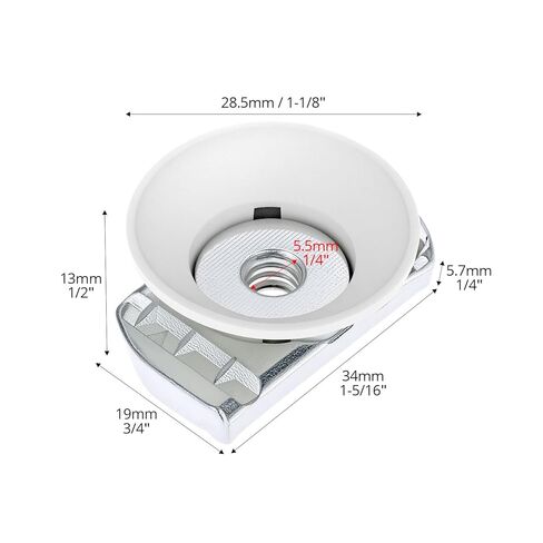 QWORK 1/4"-20 صواميل مخروطية، صامولة دوارة لقناة مطلية بالكهرباء من الزنك، عبوة من 10 قطع، متوافقة مع قنوات Unistrut in Saudi Arabia