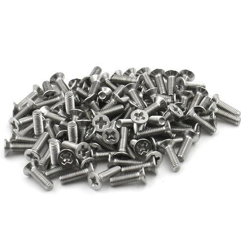 304 Stainless Steel M5 M6 6/8/10-40mm Cross Countersunk Head Screw Bolt 10Pcs(22mm,M5 (10pcs)) in Saudi Arabia