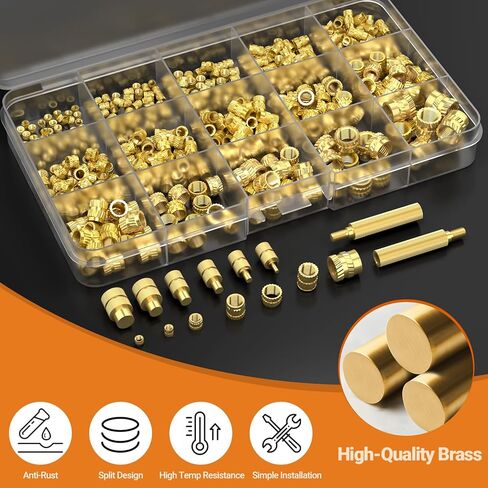 مجموعة إدراجات مترابطة من Preciva، 300 قطعة من إدراجات مجموعة الحرارة مع طرف إدراج M2 M3 M4 M5 M6 M8، مكواة لحام رقمية 100 وات، حامل وملقاط، لأجزاء الطابعة ثلاثية الأبعاد أو الأجزاء البلاستيكية in Saudi Arabia